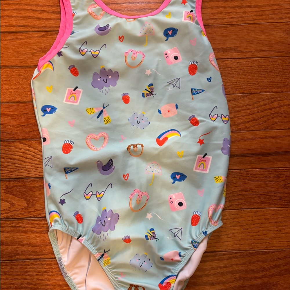 Colorful Kids' gymnastics Destira Leo with Fun Prints, child large
